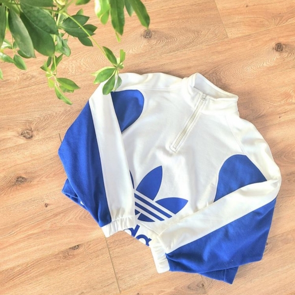 Adidas Original Quarter Zip Sweatshirt - Picture 2 of 6